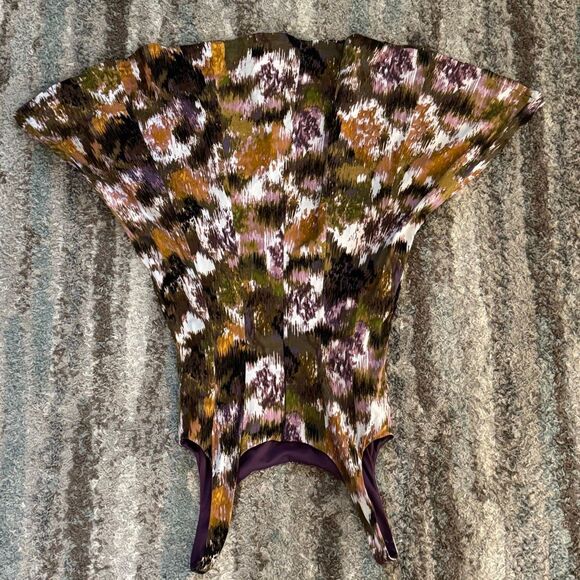 Connected Apparel Multicolor Abstract A-Line Party Dress 10 - Picture 6 of 6